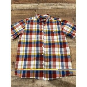 Mountain Hard Wear Plaid Button Up Mens Med Short Sleeve (2899)